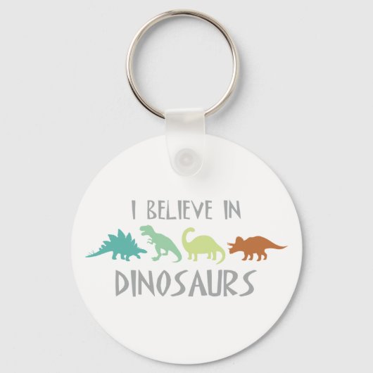 Geloof in Dinosaurs Sleutelhanger (Voorkant)