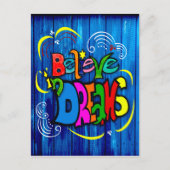 Geloof in dromen feestdagenkaart (Voorkant)