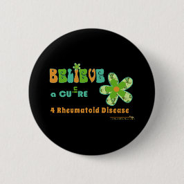 Geloof in een remedie tegen #rheum ronde button 5,7 cm