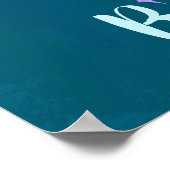 Geloof in een Unicorn onder een regenboog Poster (Hoek)