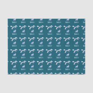 Geloof in een Waterverf Unicorn onder een regenboo Tissuepapier