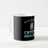 Geloof in Energy Crystal Healer Mapels Koffiemok (Voorkant links)