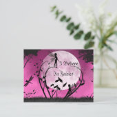 geloof in Fairies moonlight briefkaart (Staand voorkant)