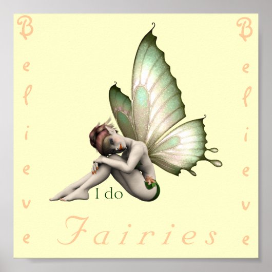 Geloof in Fairies Print (Voorkant)