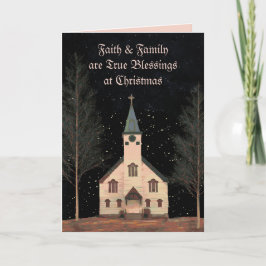 GELOOF IN FAMILIE KERST KAART