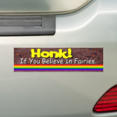 Geloof in feeën? bumpersticker (Op auto)