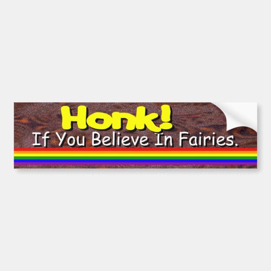 Geloof in feeën? bumpersticker (Voorkant)
