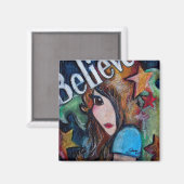 Geloof in feeën magneet (Voorkant / Achterkant)