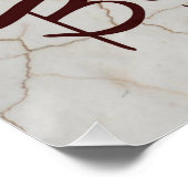 Geloof in fitness: Marble Tulip Poster (Hoek)