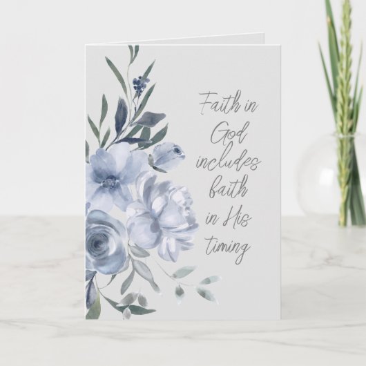 Geloof in God aangepaste tekst Kaart (Voorkant)