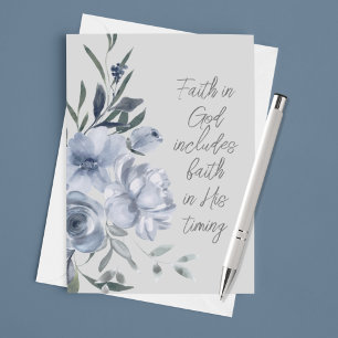 Geloof in God aangepaste tekst Kaart