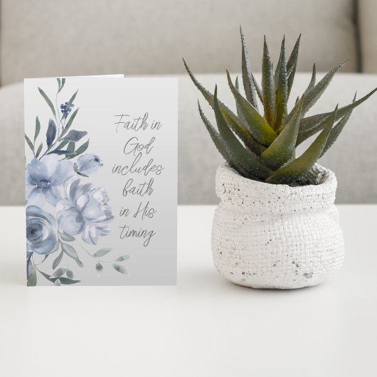 Geloof in God aangepaste tekst Kaart