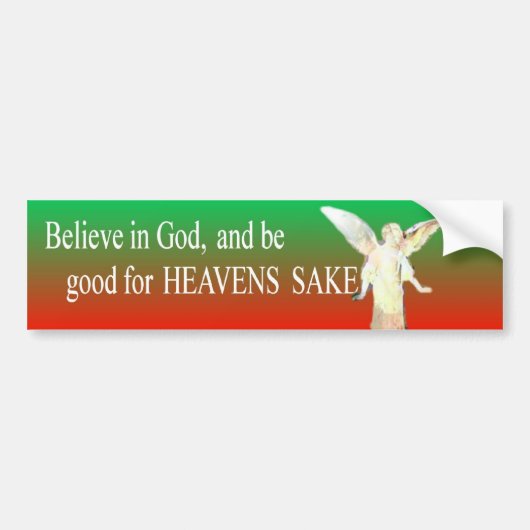 Geloof in God Bumpersticker (Voorkant)