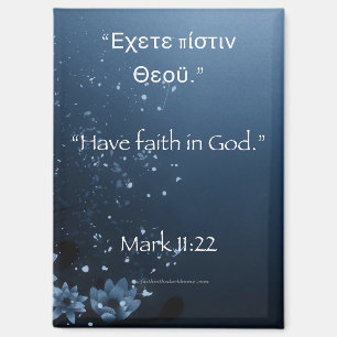 Geloof in God Marcus 11:22 Magneet