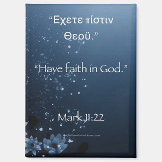 Geloof in God Marcus 11:22 Magneet