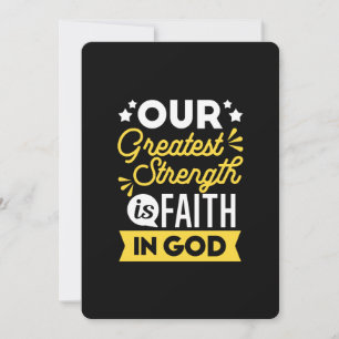 Geloof in God – Onze Grootste Kracht citaat Feestdagenkaart