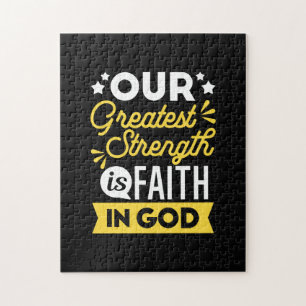 Geloof in God – onze grootste kracht Citaat Legpuzzel