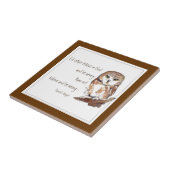 Geloof in God, Pascal's Wager, Wise Owl Quote Tegeltje (Zijkant)