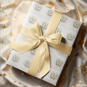 Geloof in God vieren Kruis Religieus Cadeaupapier