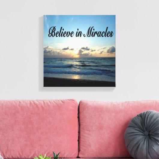 GELOOF IN GOD'S MIRACLES CANVAS AFDRUK (Insitu (Woonkamer))