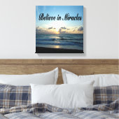 GELOOF IN GOD'S MIRACLES CANVAS AFDRUK (Insitu (Slaapkamer))