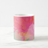 Geloof in goede dingen Quote vrolijke Waterverf Koffiemok (Center)