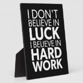 Geloof in hard werken vs lul - Inspirerend Fotoplaat (Zijkant)