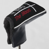 Geloof in het Bloed Christelijk Kruis Golfheadcover (3/4 voorkant)