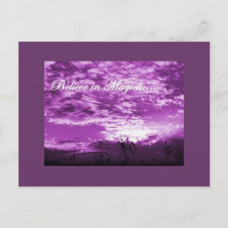 Geloof in het briefkaart Magick