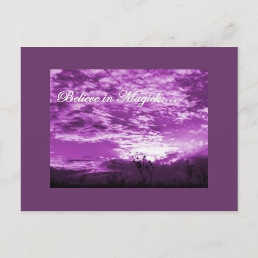 Geloof in het briefkaart Magick (Voorkant)