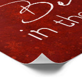 Geloof in het kerstdecor poster (Hoek)