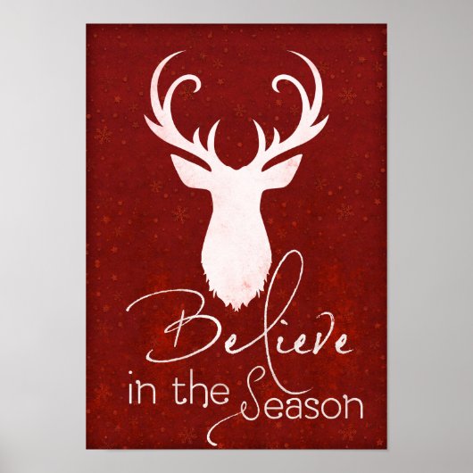 Geloof in het kerstdecor poster (Voorkant)