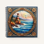 Geloof in het licht Breng tijd door met God Journa Notitieboek (Voorkant)