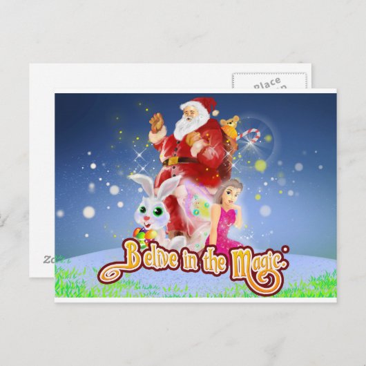 Geloof in het Magic Briefkaart (Voorkant / Achterkant)