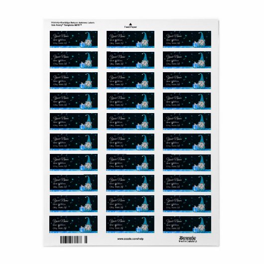 Geloof in het Magic Gnome Mailing Label (Full Sheet)