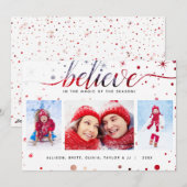 GELOOF in het Magische Feestdagen Aanpassende effe Feestdagenkaart (Voorkant / Achterkant)