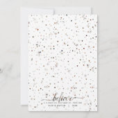 Geloof in het Magische Foto-Matching Effect van de Feestdagenkaart (Achterkant)