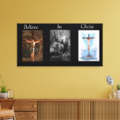 Geloof in het met Christus omhulde Canvas 3 (Insitu (Woonkamer))