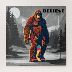 Geloof in het Mystery Bigfoot Quote voor Avontuur Legpuzzel