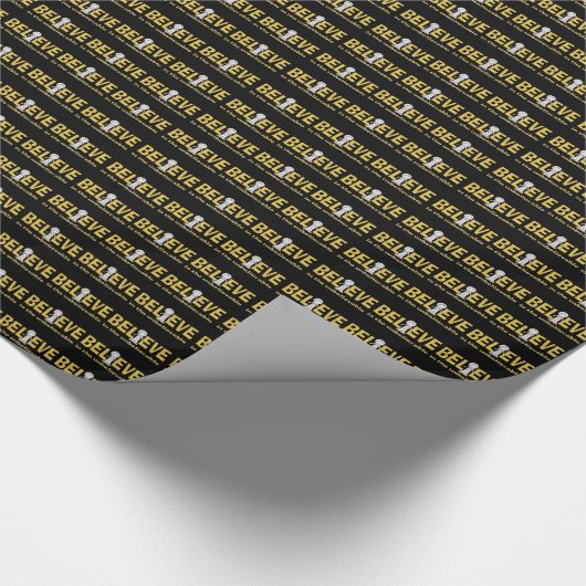 Geloof in het ongelooflijke cadeaupapier (Hoek)