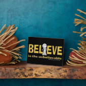 Geloof in het ongelooflijke fotoplaat (Zijkant)