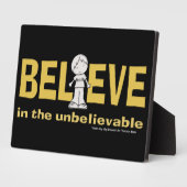 Geloof in het ongelooflijke fotoplaat (Zijkant)