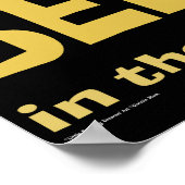 Geloof in het ongelooflijke poster (Hoek)