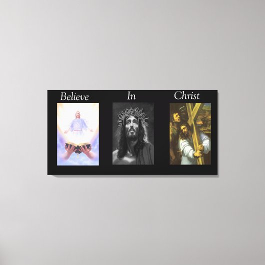 Geloof in het schilvas met Christus op schaal 8 Canvas Afdruk (Voorkant)