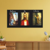 Geloof in het schilvas met Christus-verzegeling 9 Canvas Afdruk (Insitu (Woonkamer))