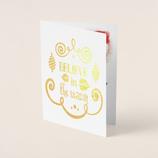 Geloof in het seizoen, Kerstvakantie, ZSSPG Folie Kaarten (Voorkant)