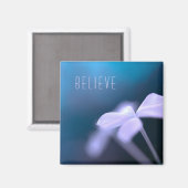 "Geloof" in het verzachten van kleuren: Square Mag Magneet (Voorkant / Achterkant)