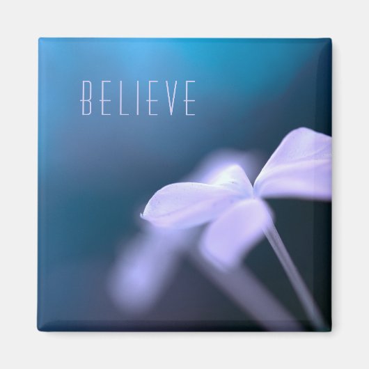 "Geloof" in het verzachten van kleuren: Square Mag Magneet (Voorkant)