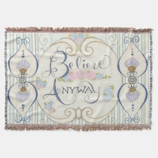 Geloof in ieder geval gooien deken (Voorkant)