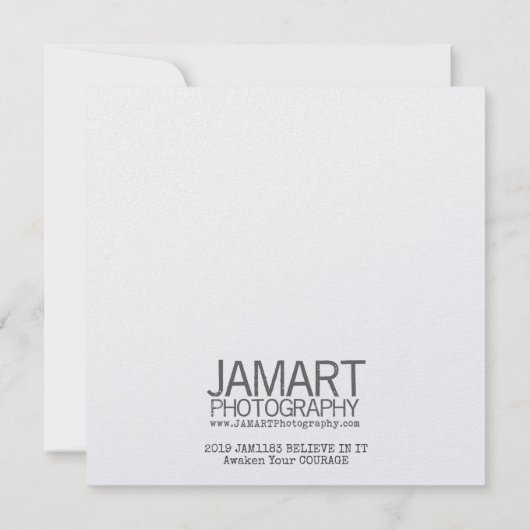 GELOOF IN IT 5.25 x 5.25 kaart (Achterkant)